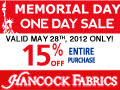 Up to 50% Off Hancock Fabrics Hop Into Savings