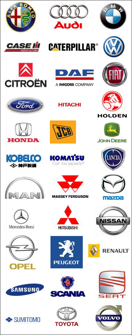 Logos Of Cars. These Logos / Trademarks are