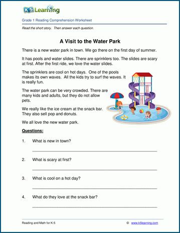 k5 learning reading comprehension thekidsworksheet