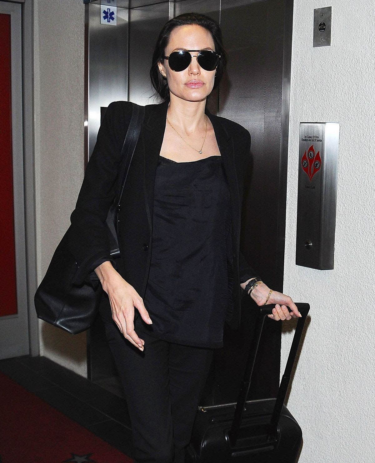 ANGELINA JOLIE at Los Angeles International Airport 04/25/2015