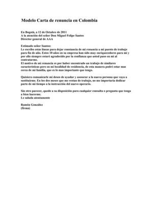 Calaméo - Modelo Carta de renuncia en Colombia