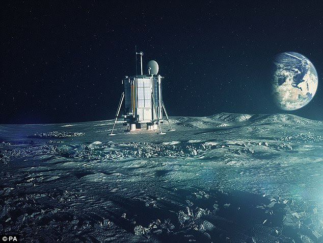 Ambitious: An inspiring British project to build a human base on the moon in ten years is set to complete its funding target today. The Kent-based team are currently 99 per cent towards their £600,000 ($938,170) goal