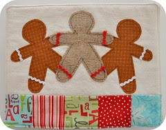 gingerbread men snack mat