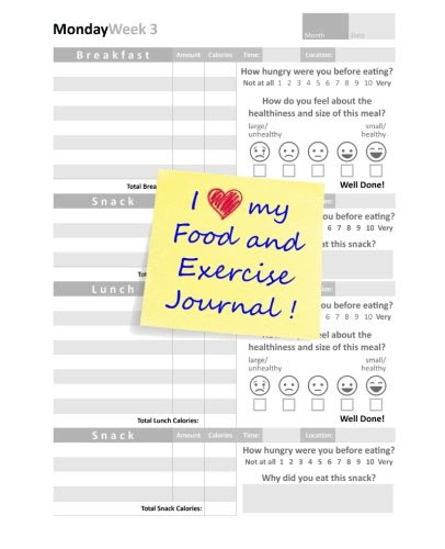 I Love my Food and Exercise Journal, by Food Journals