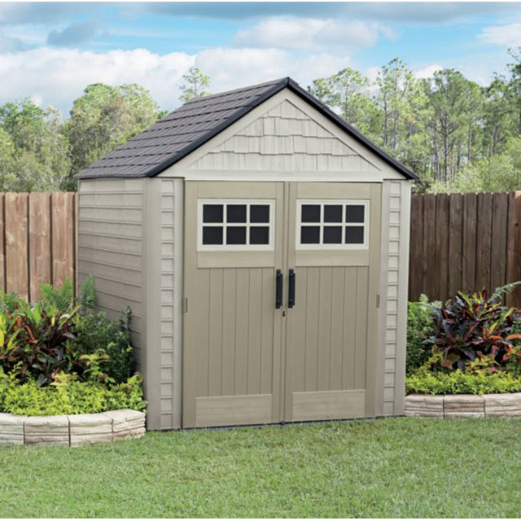 rubbermaid 7 ft x 7 ft storage shed by rubbermaid at fleet