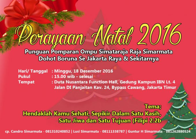 Naposo Simarmata Se Jabodetabek Ajak Berperan Aktif Untuk Perayaan Natal Di Jakarta Simataraja