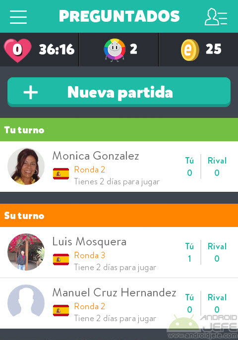 Descargar Preguntados: Juego de preguntas • Android Jefe
