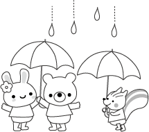 梅雨の無料イラスト