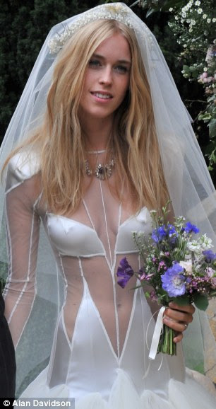 Lady Mary Charteris wearing a Pam Hogg dress