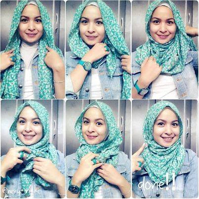 Tutorial Hijab Pashmina Sifon Motif Jinglepuff Butik