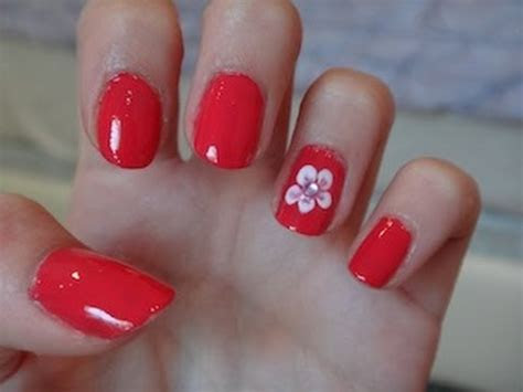 easy flower nail design youtube