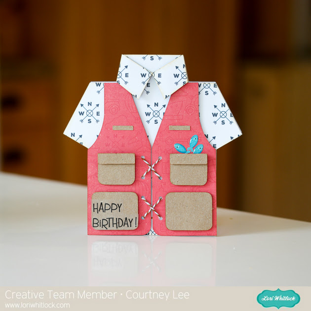 Download Fishing Vest Birthday Card with Courtney