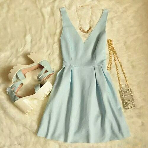 Pretty Blue Summer Outfit Pictures, Photos, and Images for 