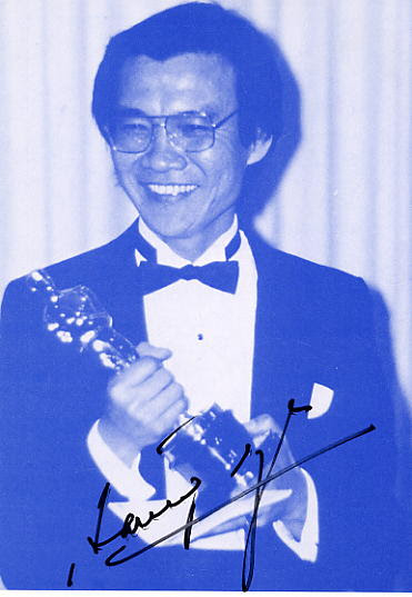 An autographed photo of Oscar-winning actor, Haing S Ngor.