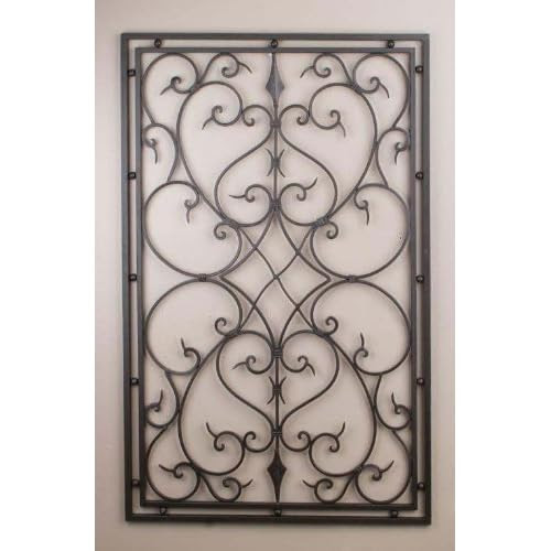 Amazon com Wrought Iron 30 x48 Rectangle Wall Decor Amazon com Wrought Iron 30 x48 Rectangle Wall Decor