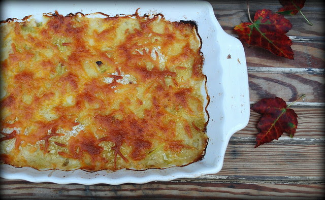 Creamy Crunchy Baked Leeks