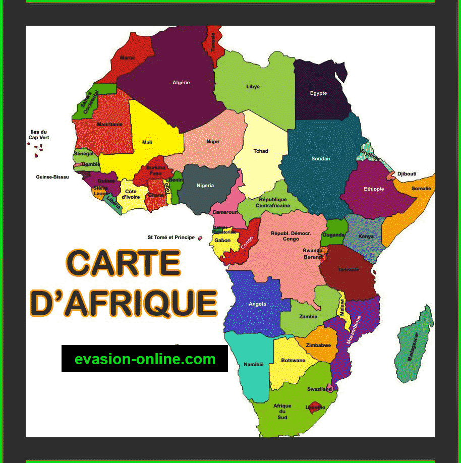 Infos sur : afrique sur la carte du monde - Arts et Voyages