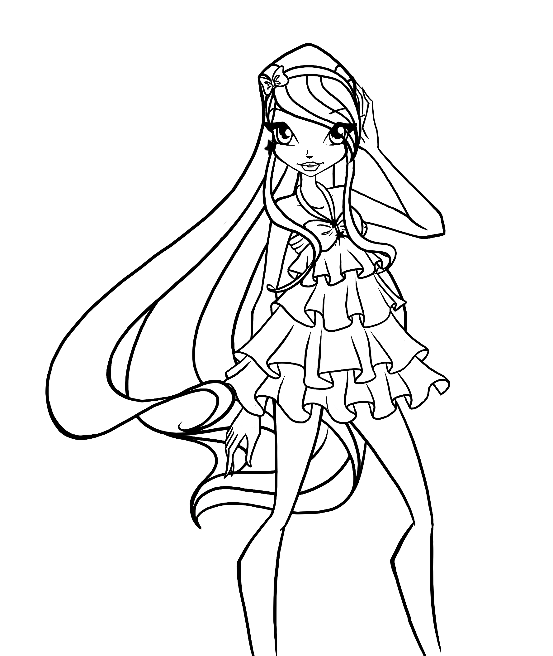 Winx Club Musa Coloring Pages at GetDrawings | Free download