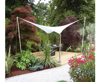 Pow Wow demountable tensile fabric shade canopy - Fabric ...
