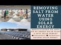 Removing Salt from Water Using Solar Energy