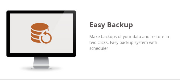 Blitz Theme Features: Backup&Restore system