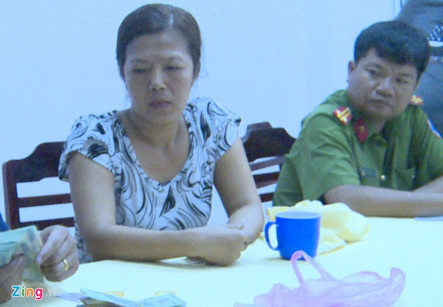  Thảo bị bắt giữ vào tối 12/5. Ảnh: M.A. 