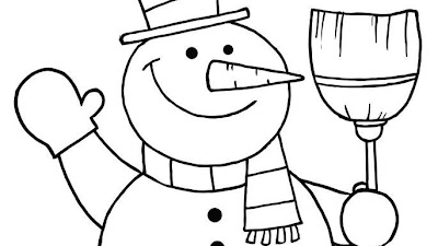 Blank Snowman Coloring Pages Printable