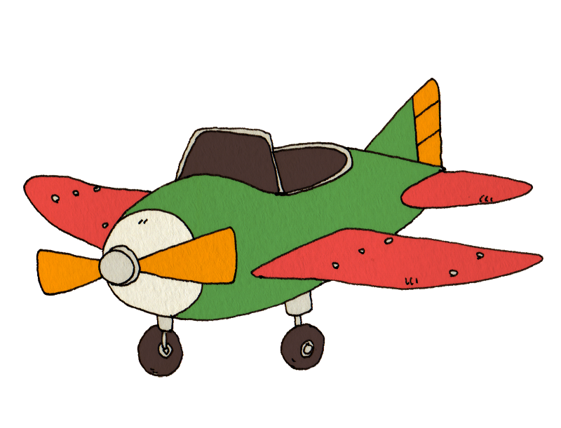 飛行機のイラスト かわいいフリー素材が無料のイラストレイン