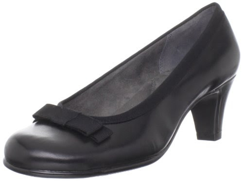 Aerosoles Women's Playhouse Pump,Black Leather,8.5 W US