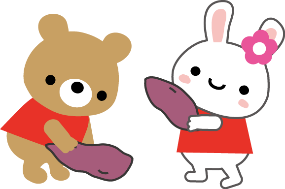 芋ほりのイラスト 無料イラスト