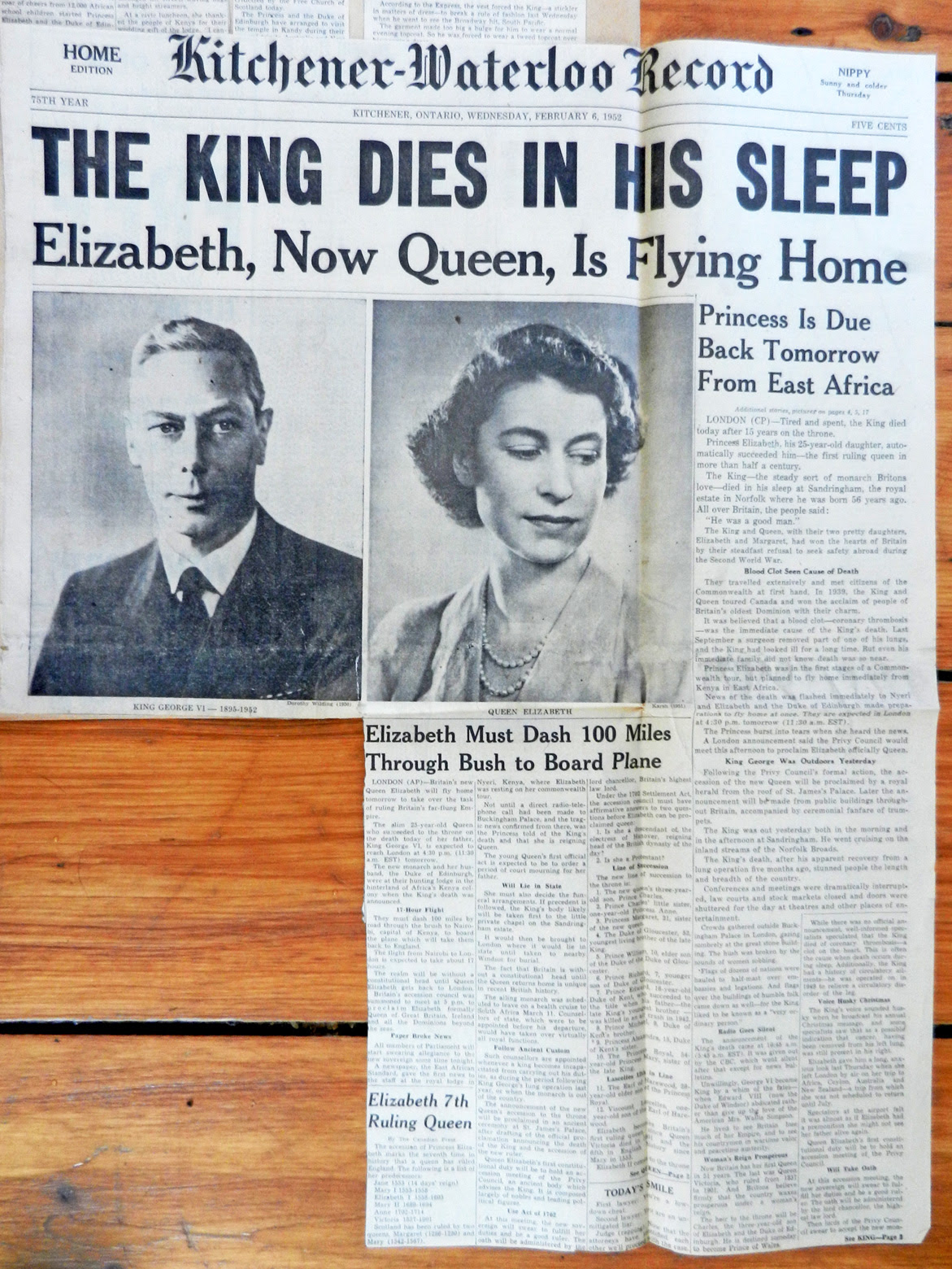 pix Last Photo Of King George Vi king george vi his death in 1952 dorothystewart net