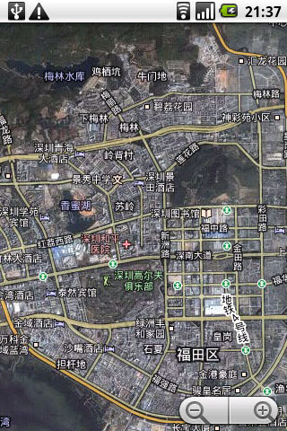 智能手机上的谷歌地图