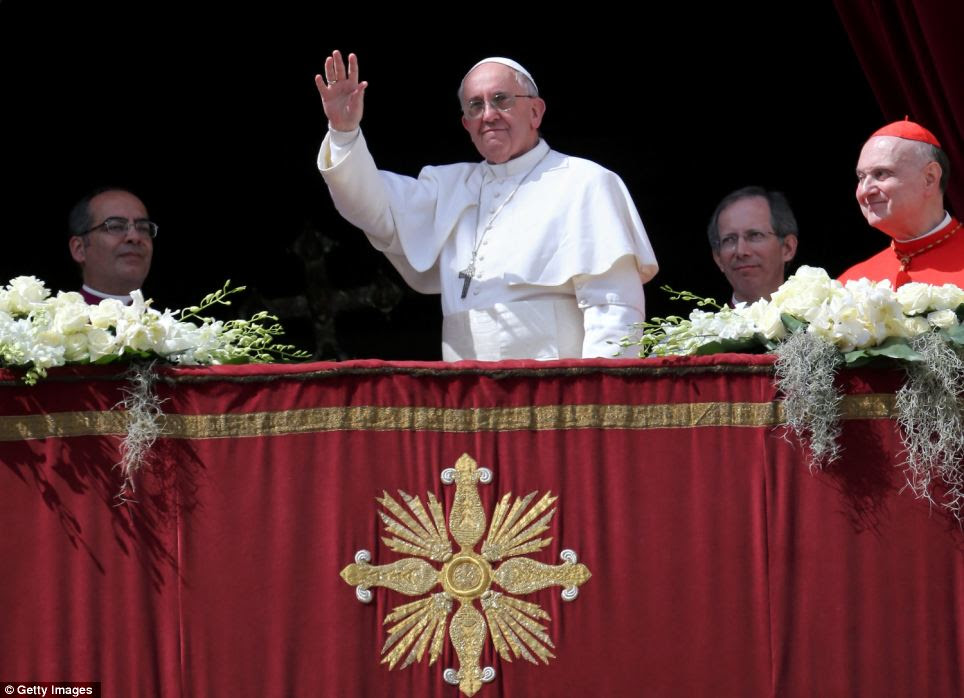 'Guardians of creation': The former Cardinal Jorge Bergoglio of Argentina condemned the 'iniquitous exploitation of natural resources' and urged everyone to be 'guardians' of creation
