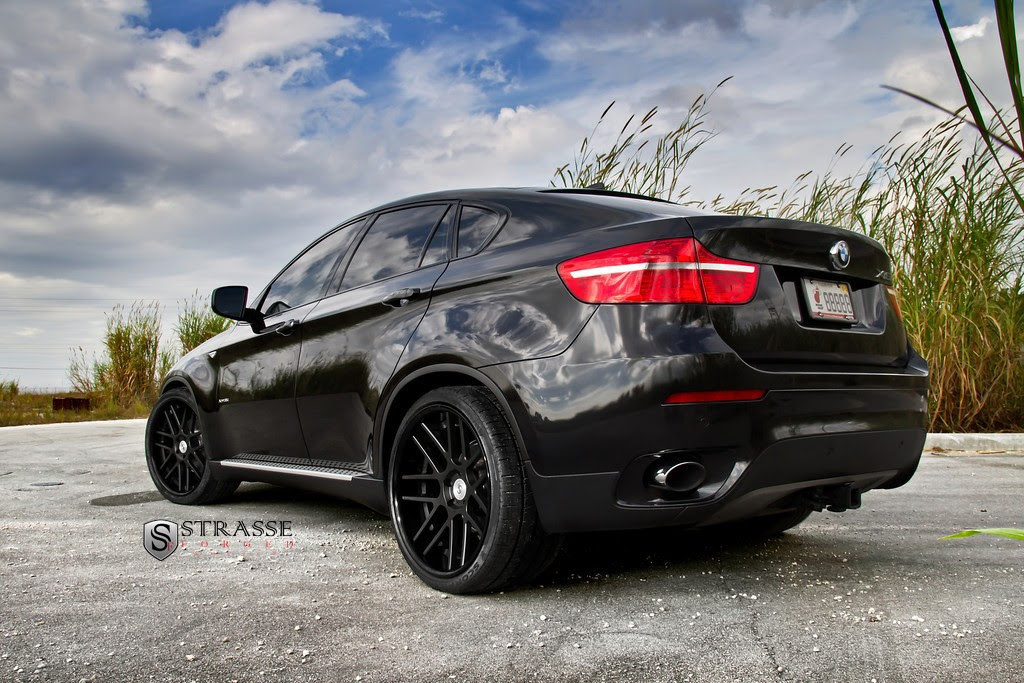 > Black on Black BMW X6 with Strasse Forged Wheels - Photo posted in Whipz 'n Stereos (vehicles, sound systems) | Sign in and leave a comment below!