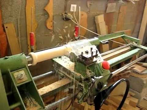 Semi automatic wood lathe.avi - YouTube
