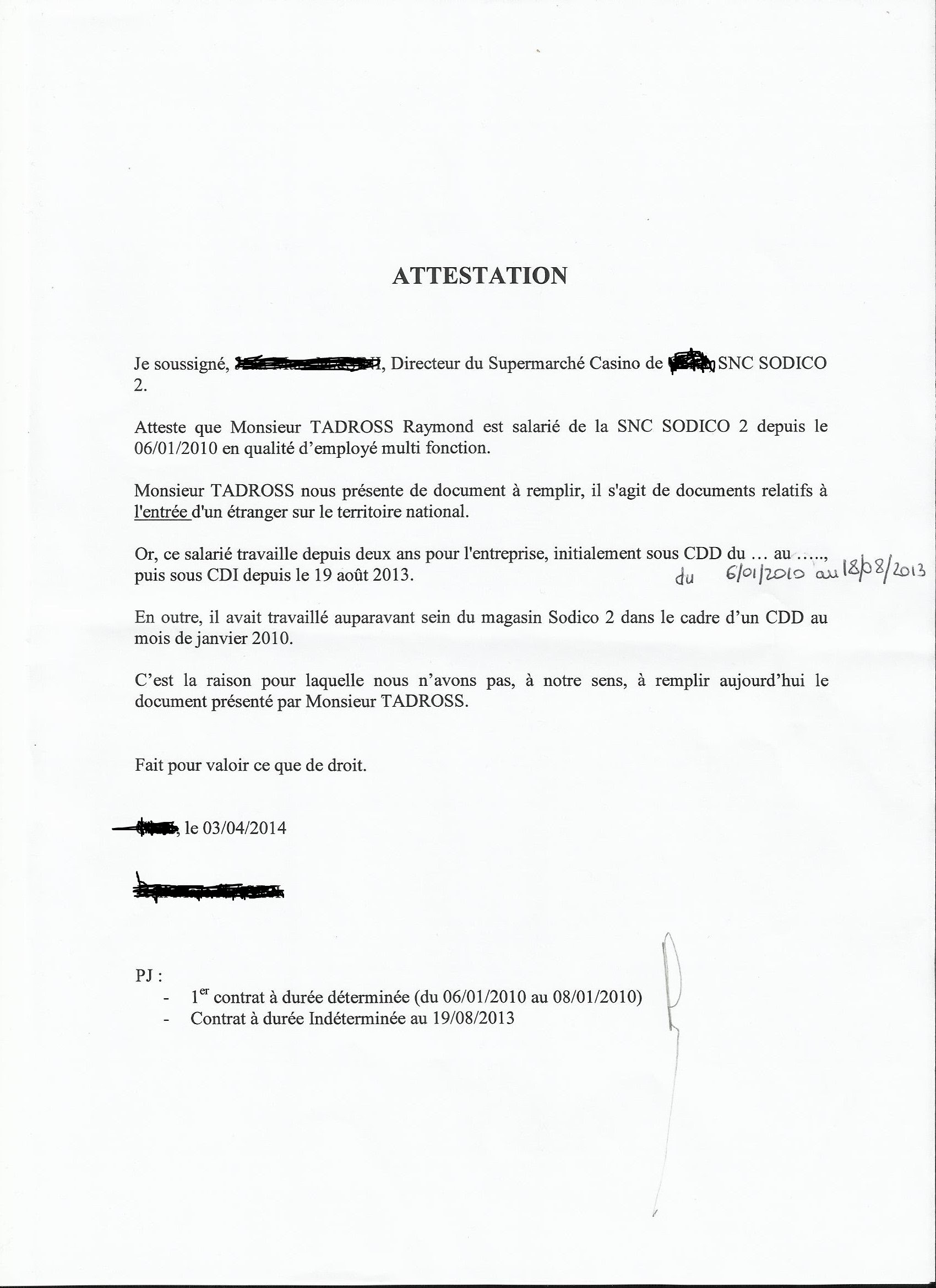 Formulaire changement de statut etudiant a salarie