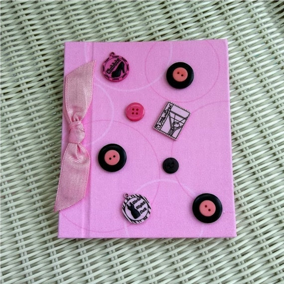 Photo Album Pink Buttons, Girls Night Out, Party