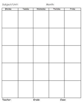 Creating your own calendar template allows you to customize it to fit your needs a. blank planning calendar vertical by caryn akin tpt