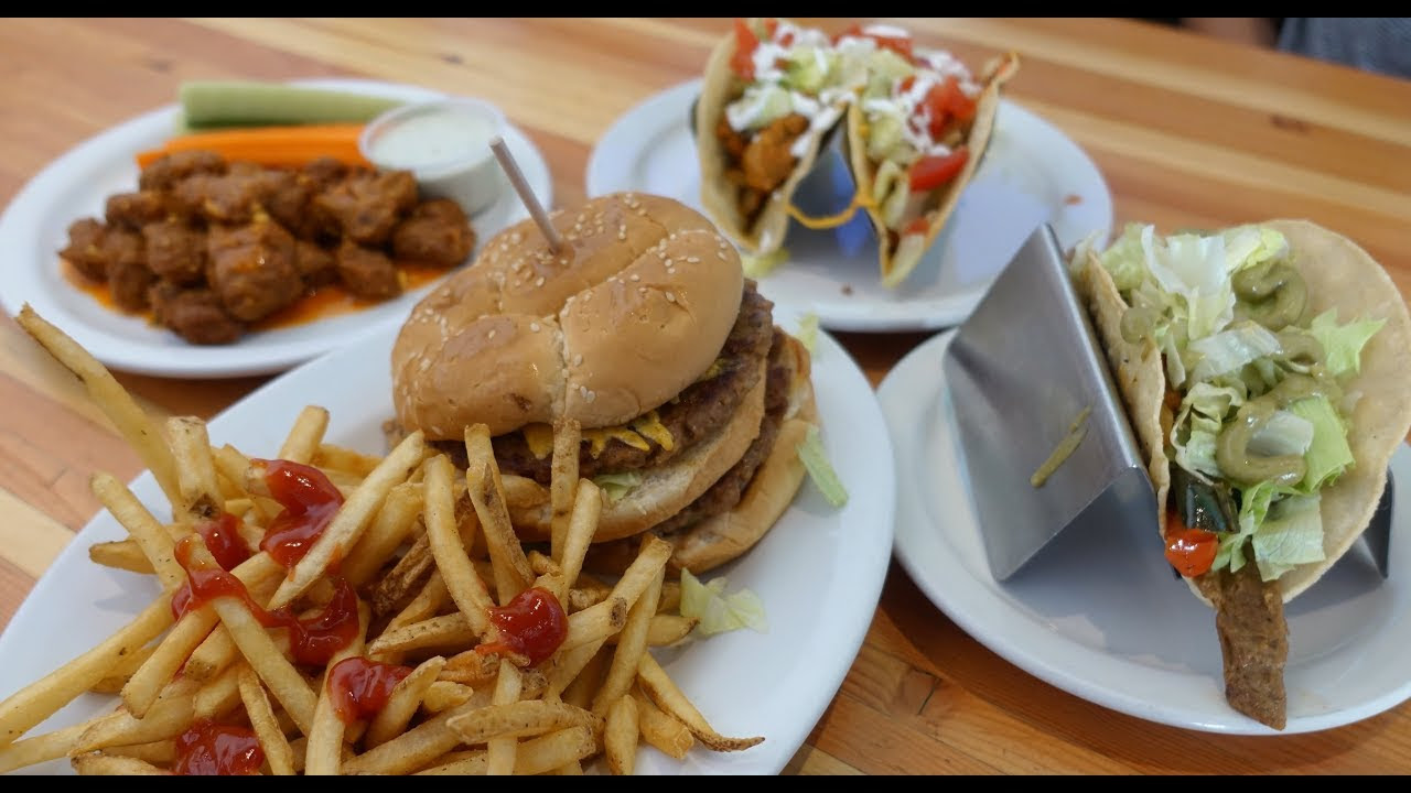 Green vegan restaurant