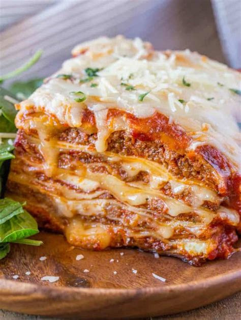ultimate meat lasagna dinner  dessert