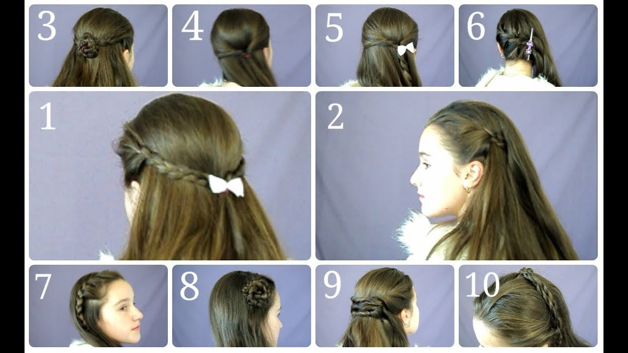 10 Easy  Simple Half Up Hairstyles for Everyday  YouTube