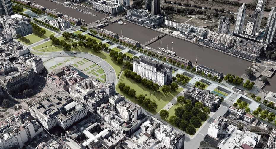 Cómo será el Parque del Bajo, un nuevo pulmón verde de 60 mil metros cuadrados
