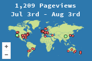 Locations of visitors to this page
