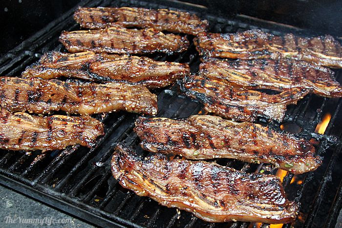 grilled korean-style beef short ribs