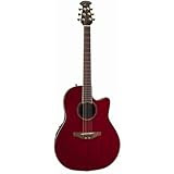 Ovation Celebrity CC24 Acoustic-Electric Guitar, Ruby Red