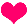 Dark pink heart