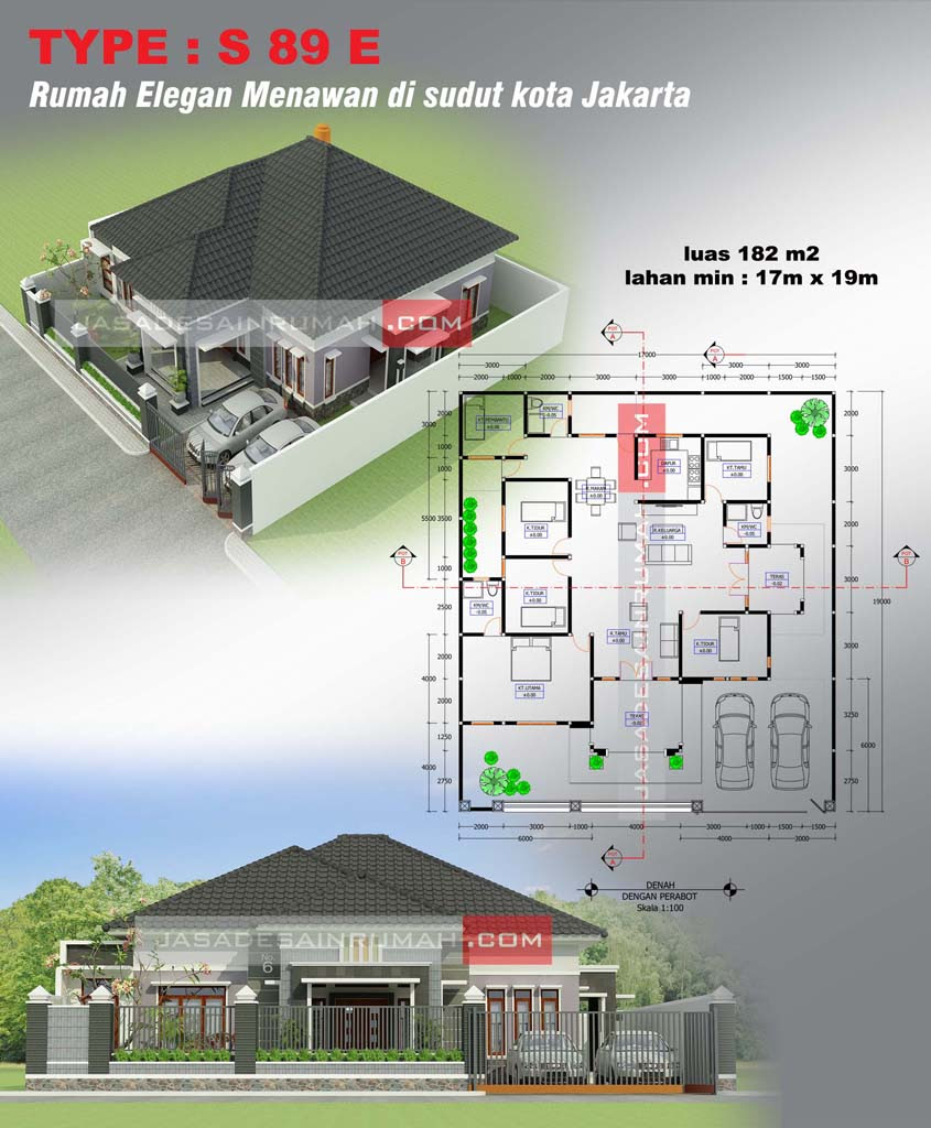 Rumah Besar Menawan Lokasi Pojok di Indragiri Jasa Desain Rumah