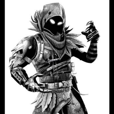medievalstoner  twitter  raven fan art atfortnitegame