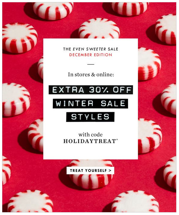 Incentives in email during holidays example