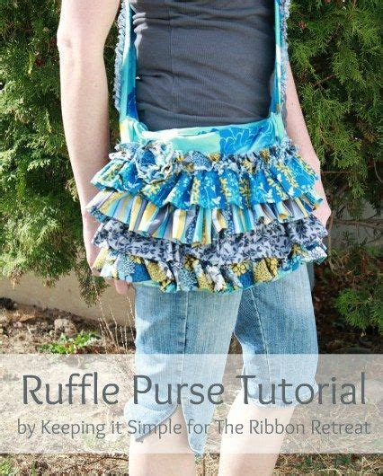 ruffle purse tutorial purse
